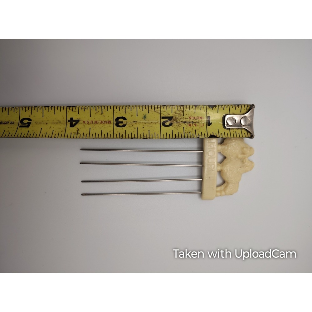 Vintage Glamour Lift Hair Pick Comb White Poodle Original Kurtell Co - Picture 8 of 9